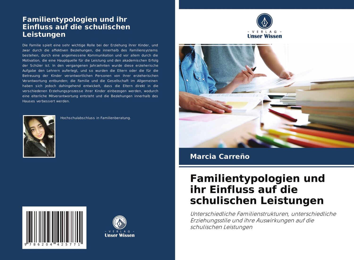 Cover: 9786204425771 | Familientypologien und ihr Einfluss auf die schulischen Leistungen