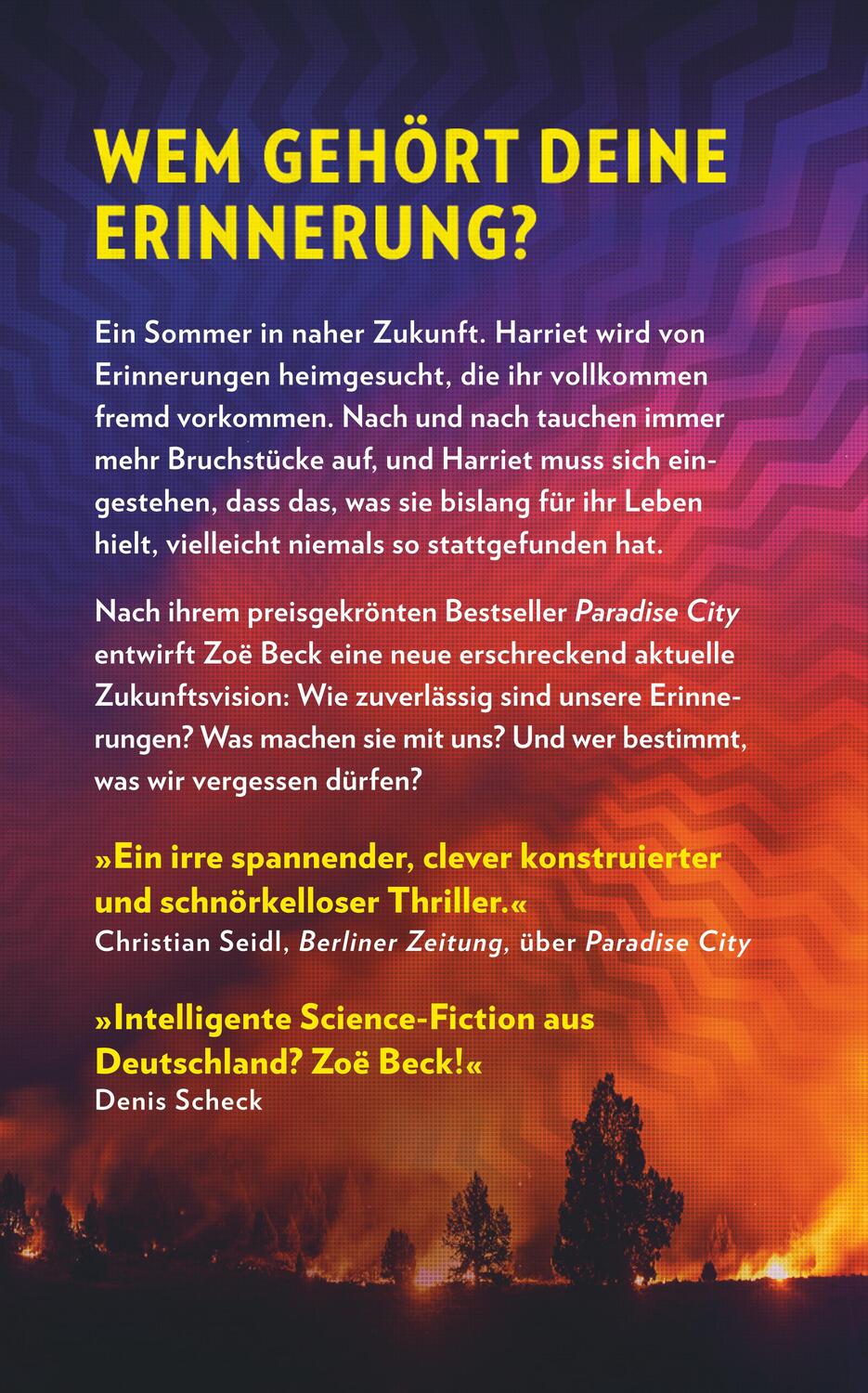Rückseite: 9783518472927 | Memoria | Zoë Beck | Taschenbuch | 280 S. | Deutsch | 2023 | Suhrkamp