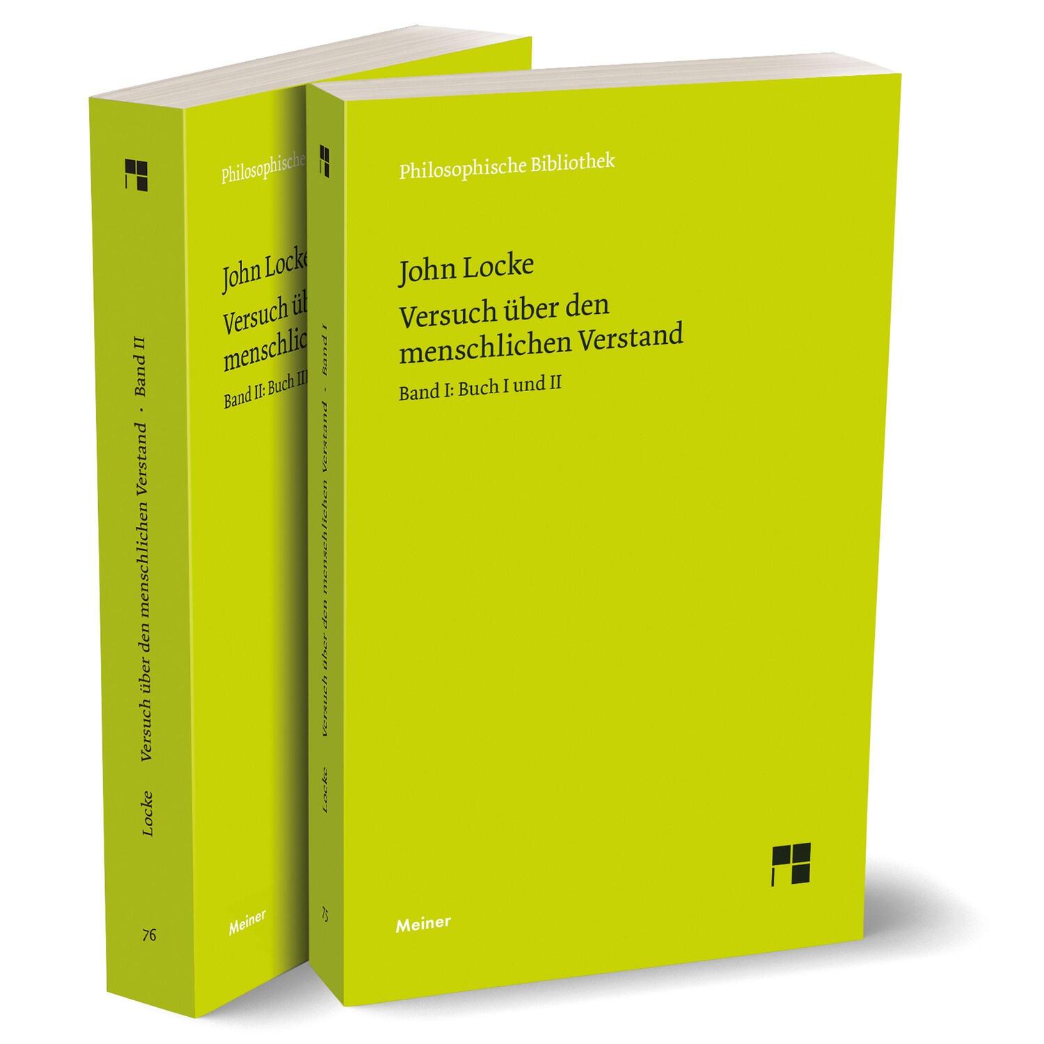 Cover: 9783787344413 | Versuch über den menschlichen Verstand. Band 1+2 | John Locke | Buch