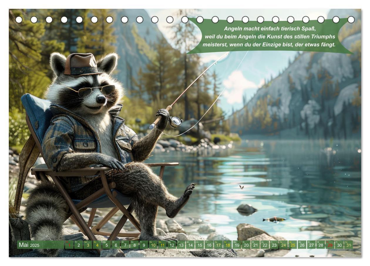 Bild: 9783457174968 | Der tierisch lustige Angler-Kalender (Tischkalender 2025 DIN A5...