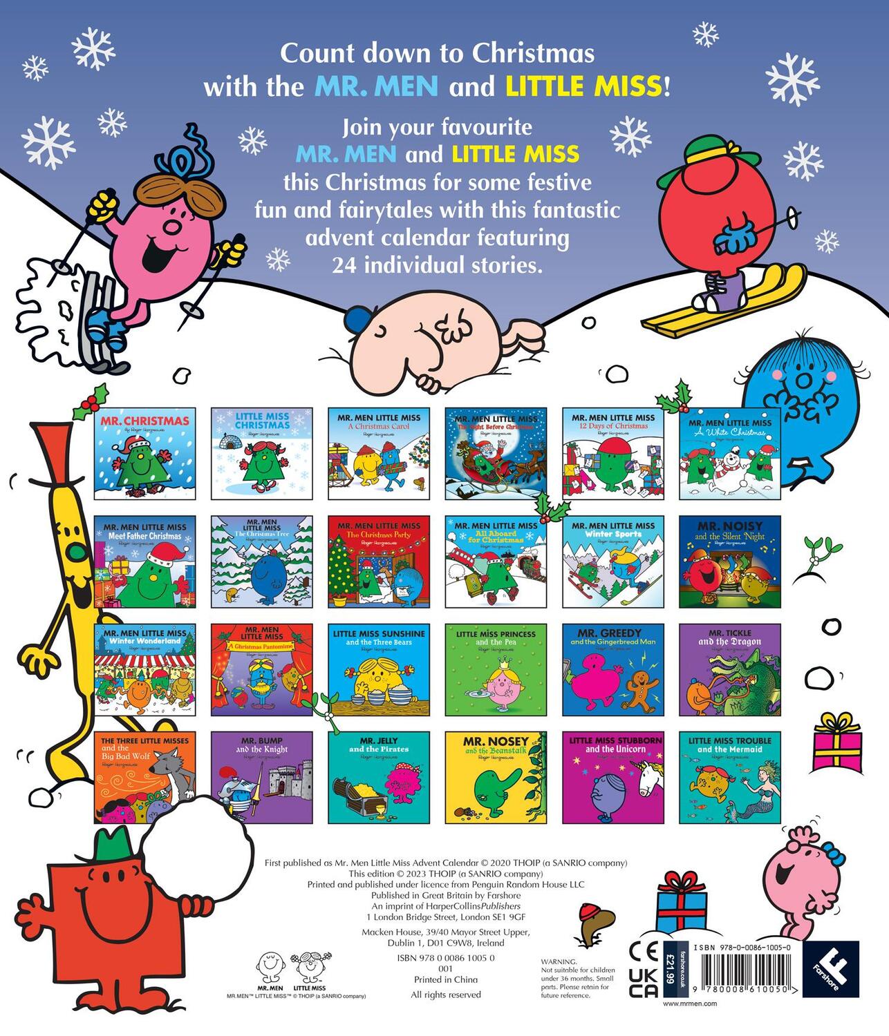 Rückseite: 9780008610050 | Mr. Men Little Miss Advent Calendar | Adam Hargreaves | Buch | 2023