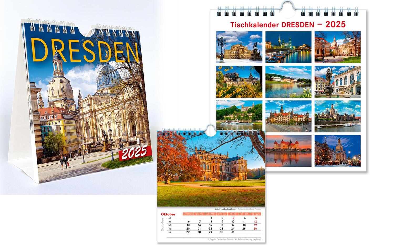 Bild: 4250582399221 | Kalender Dresden 2025 | 13,5x14 cm - Tischkalender | Dietmar Berthold