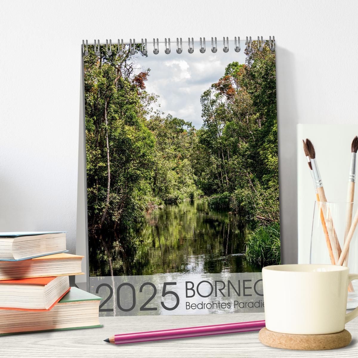 Bild: 9783435910588 | BORNEO Bedrohtes Paradies (Tischkalender 2025 DIN A5 hoch),...