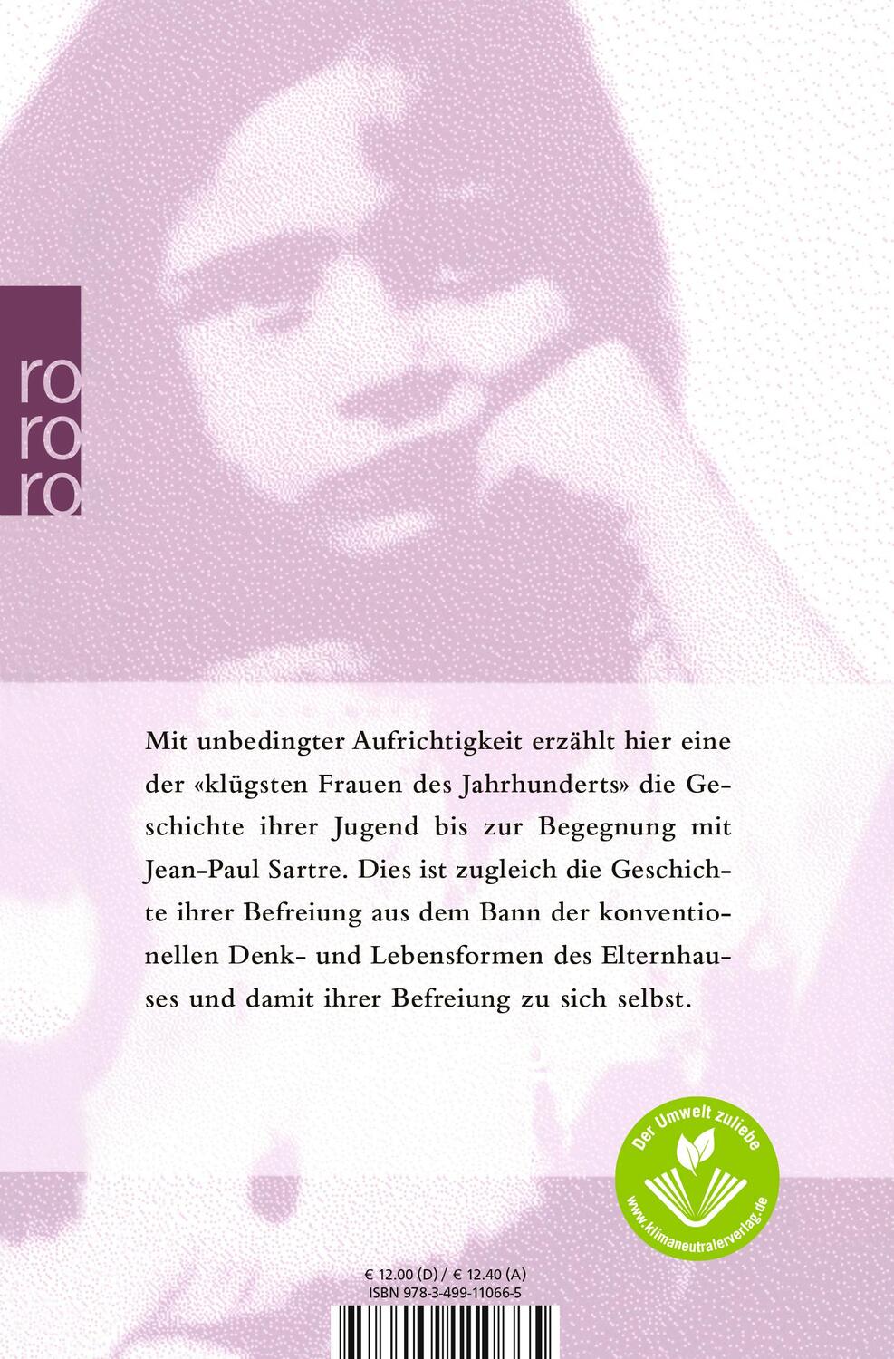 Rückseite: 9783499110665 | Memoiren einer Tochter aus gutem Hause | Simone de Beauvoir | Buch