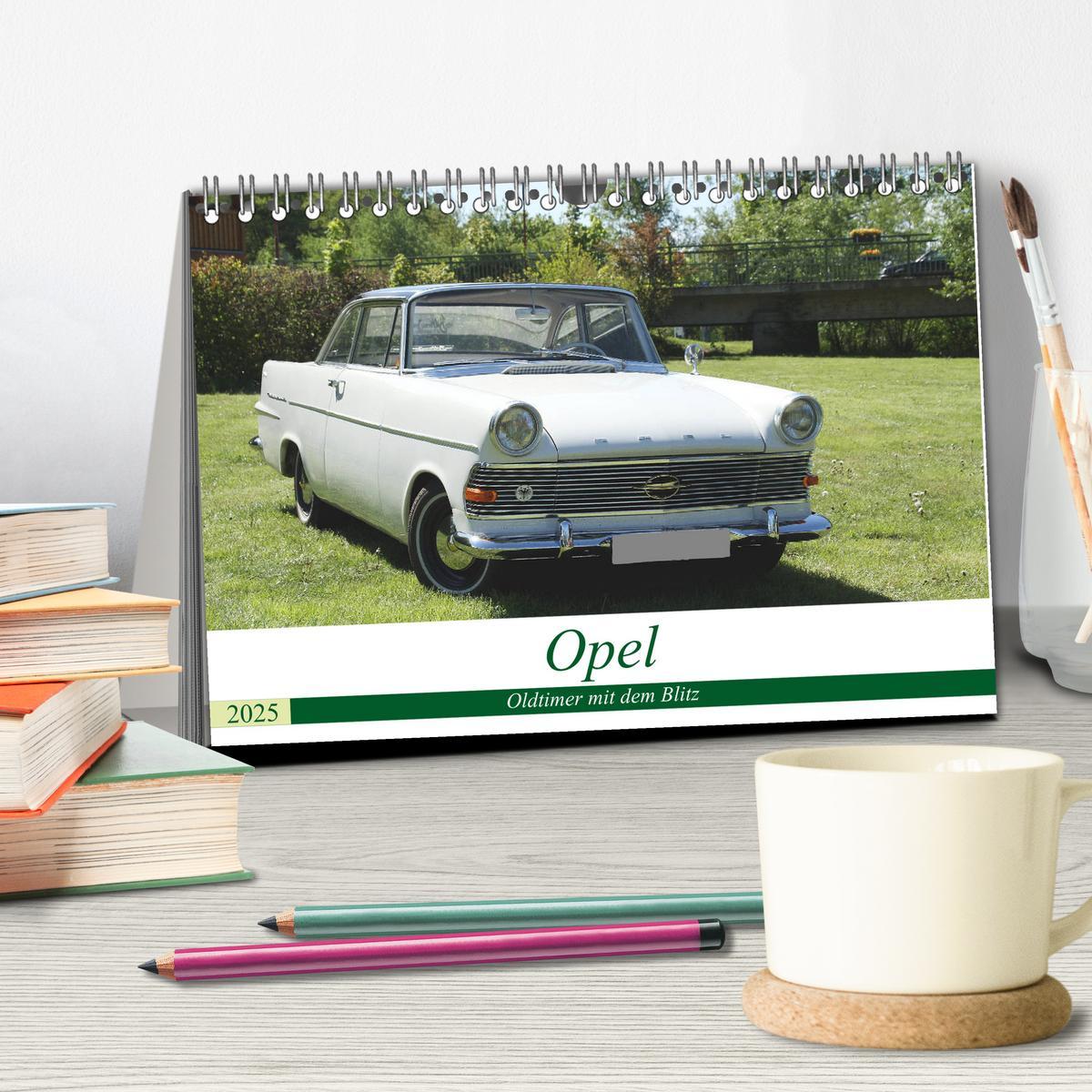 Bild: 9783435157204 | Opel Oldtimer mit dem Blitz (Tischkalender 2025 DIN A5 quer),...