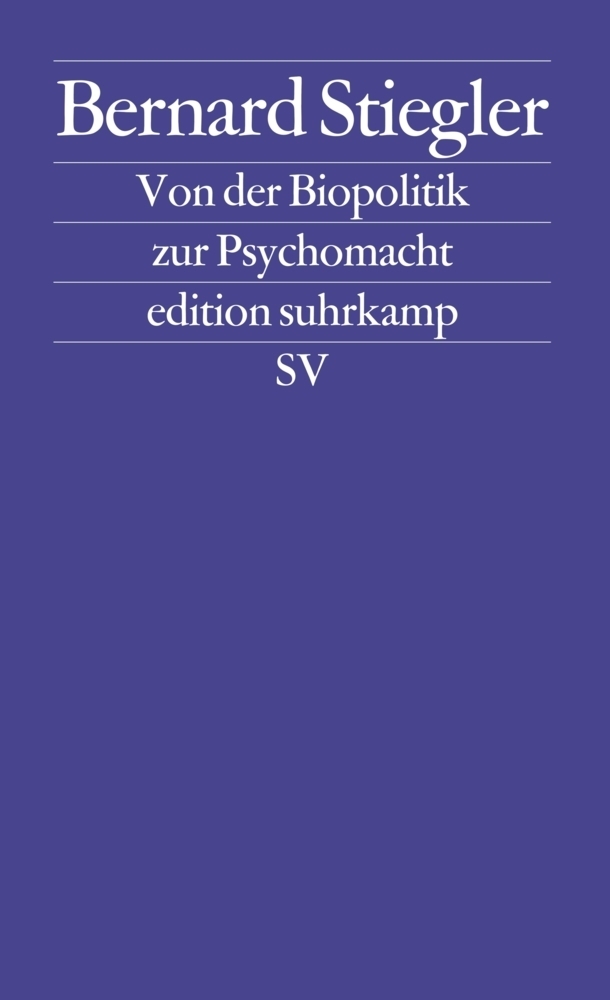 Cover: 9783518125755 | Von der Biopolitik zur Psychomacht. Tl.2 | Logik der Sorge I.2 | Buch