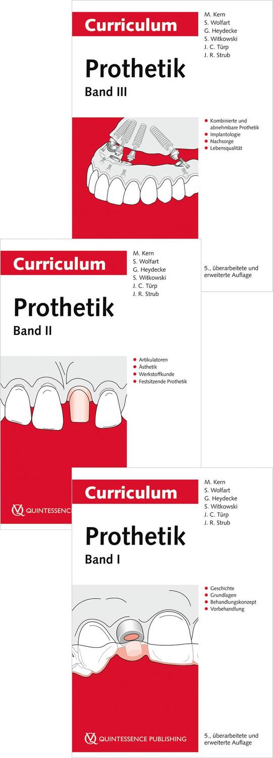 Cover: 9783868675726 | Curriculum Prothetik Bände 1-3 | Matthias Kern (u. a.) | Taschenbuch