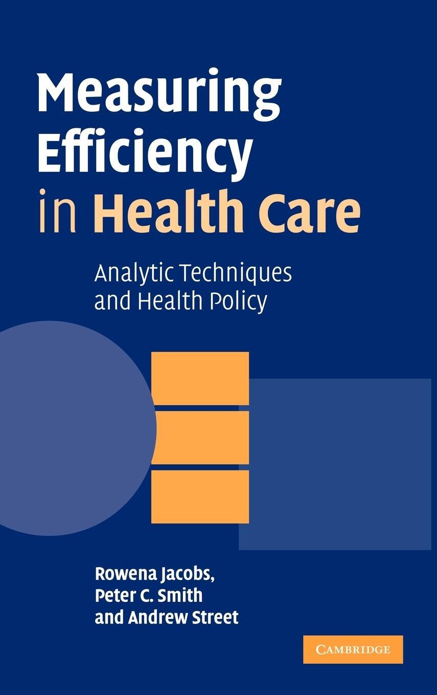 Cover: 9780521851442 | Measuring Efficiency in Health Care | Rowena Jacobs (u. a.) | Buch