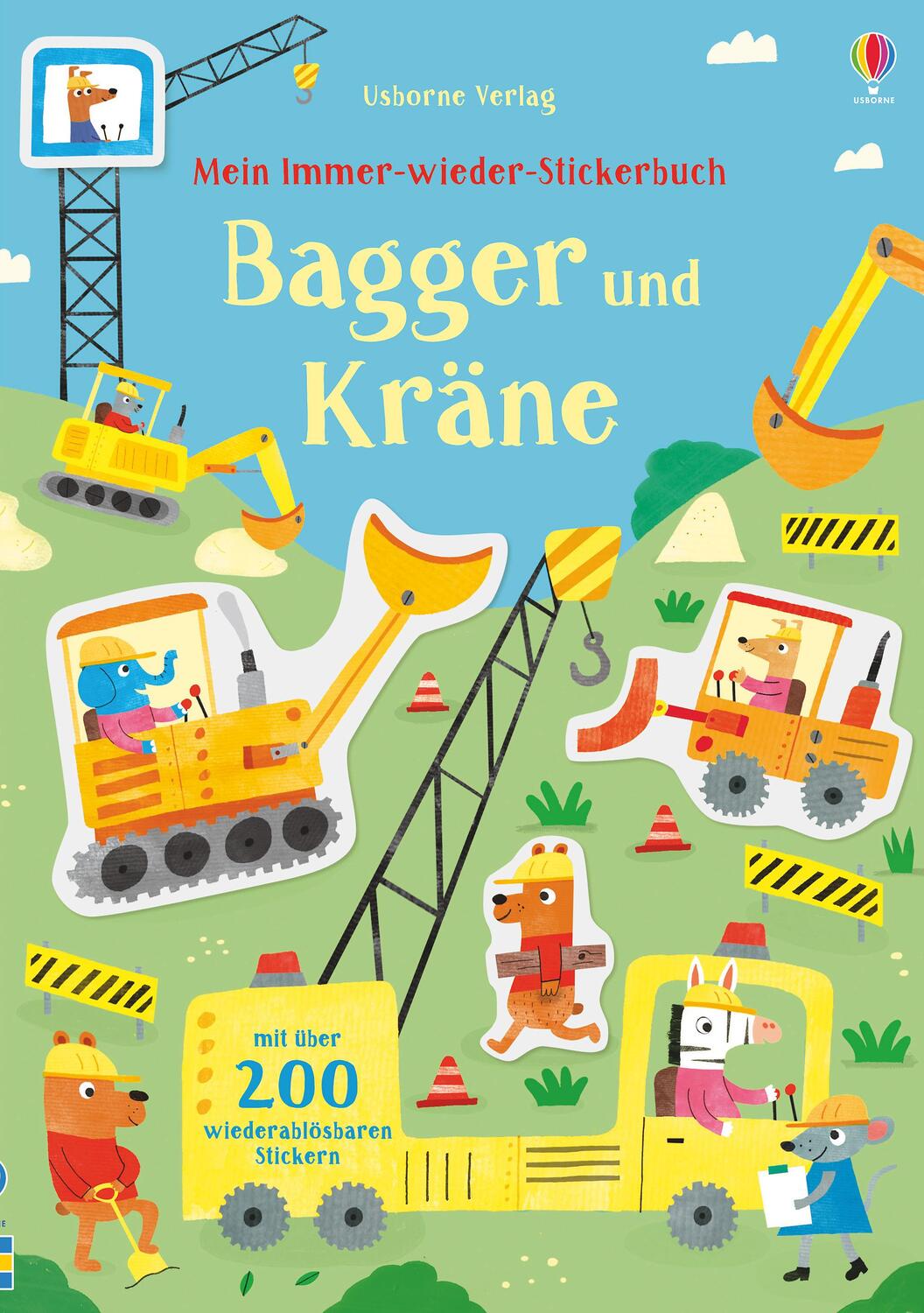 Cover: 9781789410983 | Mein Immer-wieder-Stickerbuch: Bagger und Kräne | Hannah Watson | Buch