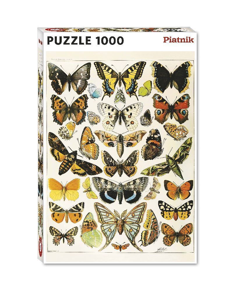 Cover: 9001890570445 | Millot - Schmetterlinge | Puzzel mit 1000 Teilen, Größe 68 x 48 cm