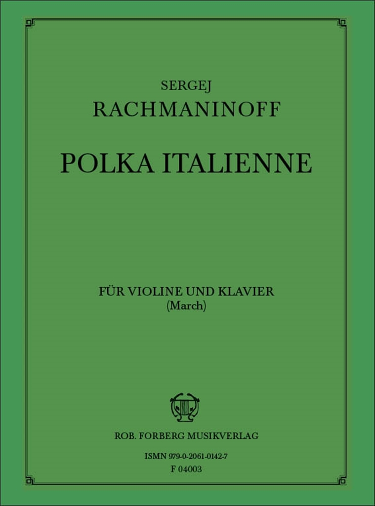Cover: 9790206101427 | Polka italienne | Sergei Rachmaninov | Buch | Rob. Forberg Musikverlag