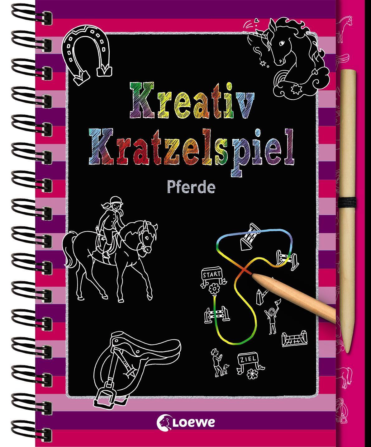 Cover: 9783785581117 | Kreativ-Kratzelspiel: Pferde | Taschenbuch | Kreativ-Kratzelbuch