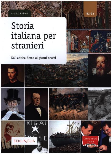 Cover: 9788899358716 | Storia italiana per stranieri | Dall'antica Roma ai giorni nostri