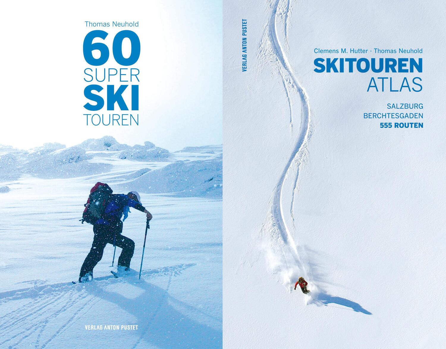Cover: 9783702507718 | 60 Super Skitouren + Skitourenatlas (Kombipaket) | Neuhold (u. a.)