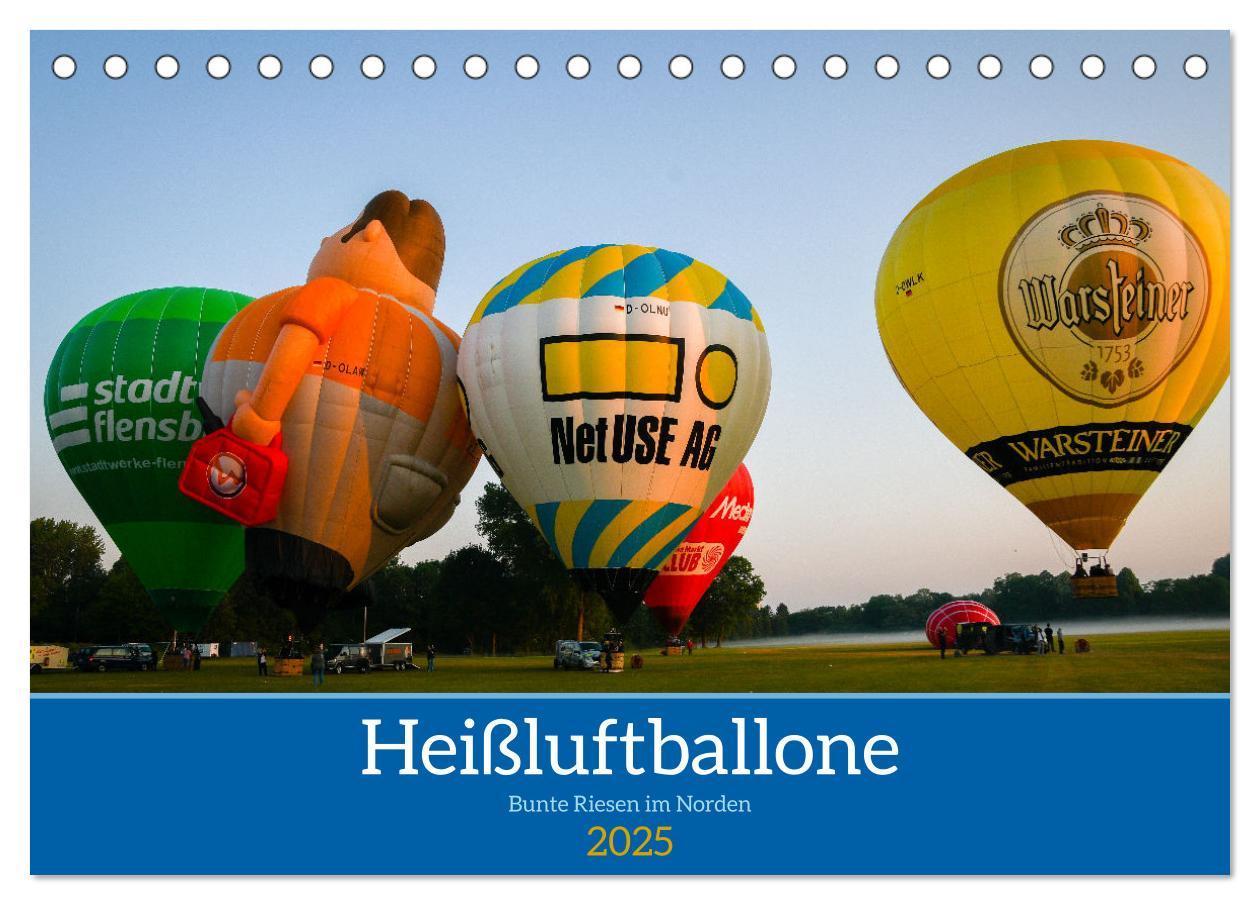 Cover: 9783457182505 | Heißluftballone - Bunte Riesen im Norden (Tischkalender 2025 DIN A5...