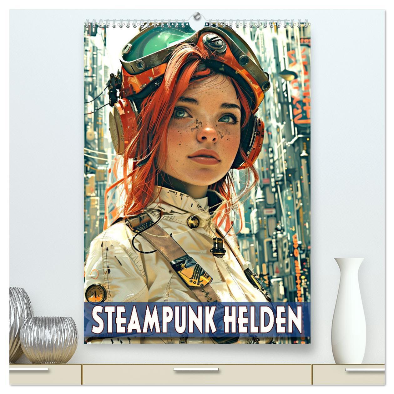 Cover: 9783383808364 | Steampunk Helden (hochwertiger Premium Wandkalender 2025 DIN A2...