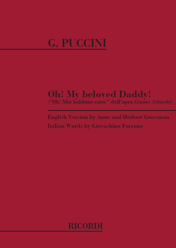 Cover: 9790041331584 | Gianni Schicchi: Oh! My Beloved Daddy | Per Soprano E Pianoforte