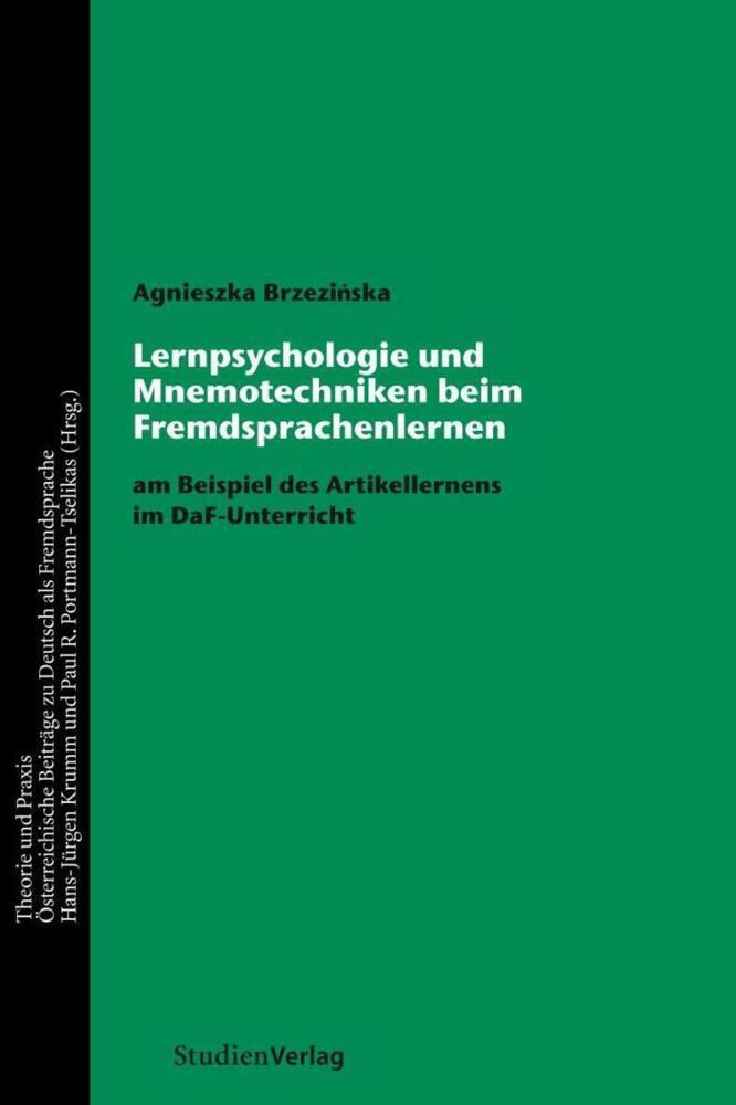 Cover: 9783706544221 | Lernpsychologie und Mnemotechniken beim Fremdsprachenlernen | Buch