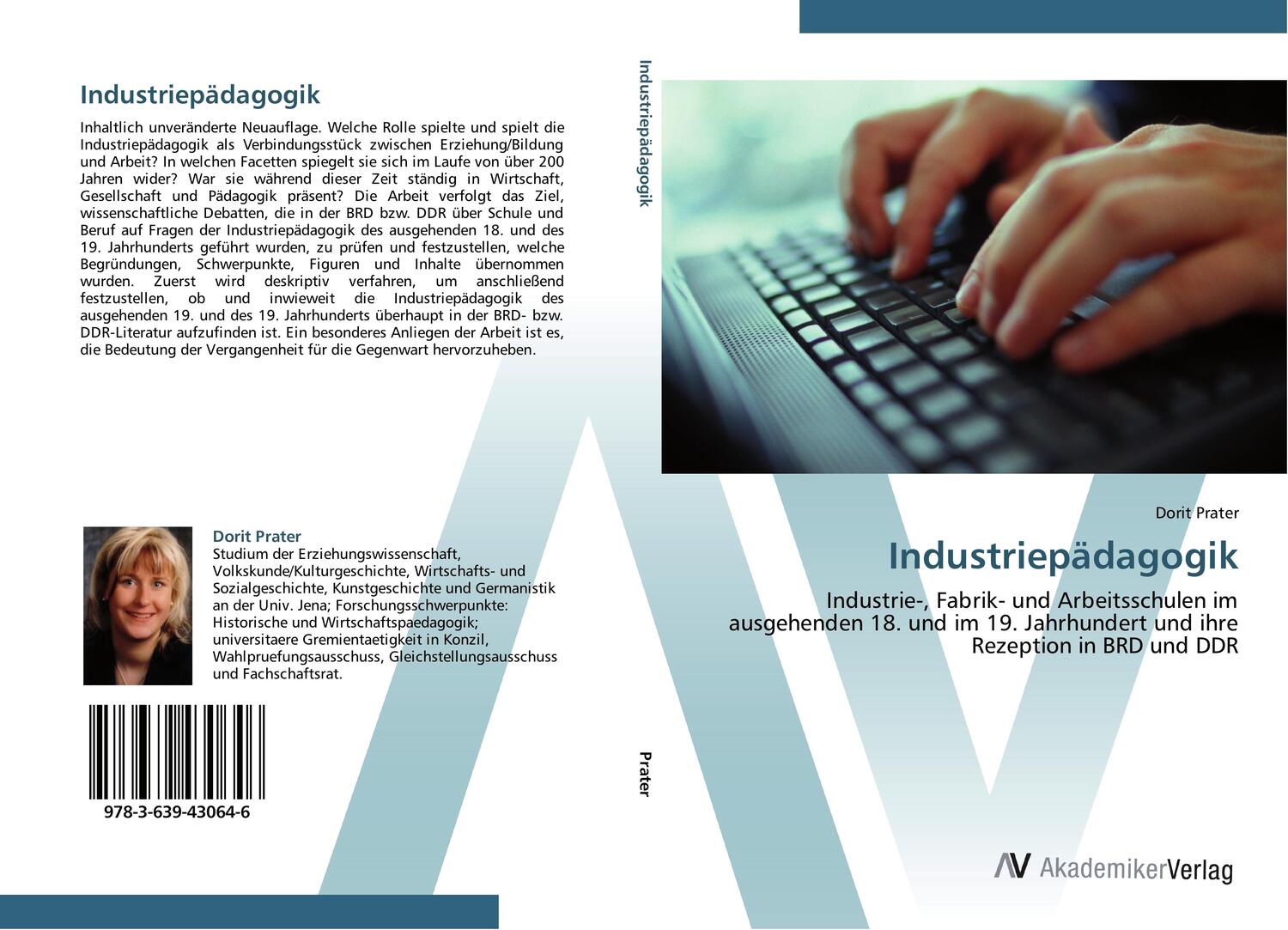Cover: 9783639430646 | Industriepädagogik | Dorit Prater | Taschenbuch | Paperback | 144 S.