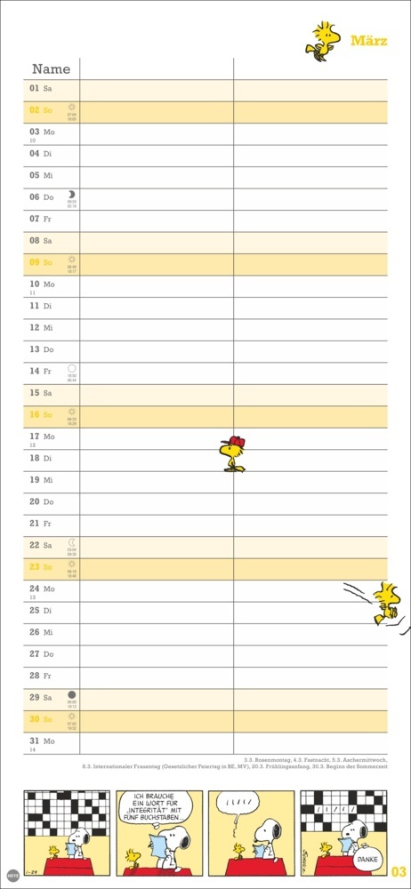 Bild: 9783756406081 | Peanuts Planer Wir zwei 2025 | Kalender | Spiralbindung | 14 S. | 2025