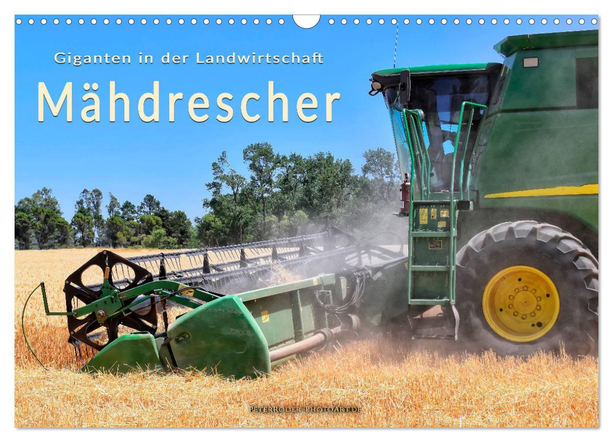 Cover: 9783435291793 | Giganten in der Landwirtschaft - Mähdrescher (Wandkalender 2025 DIN...