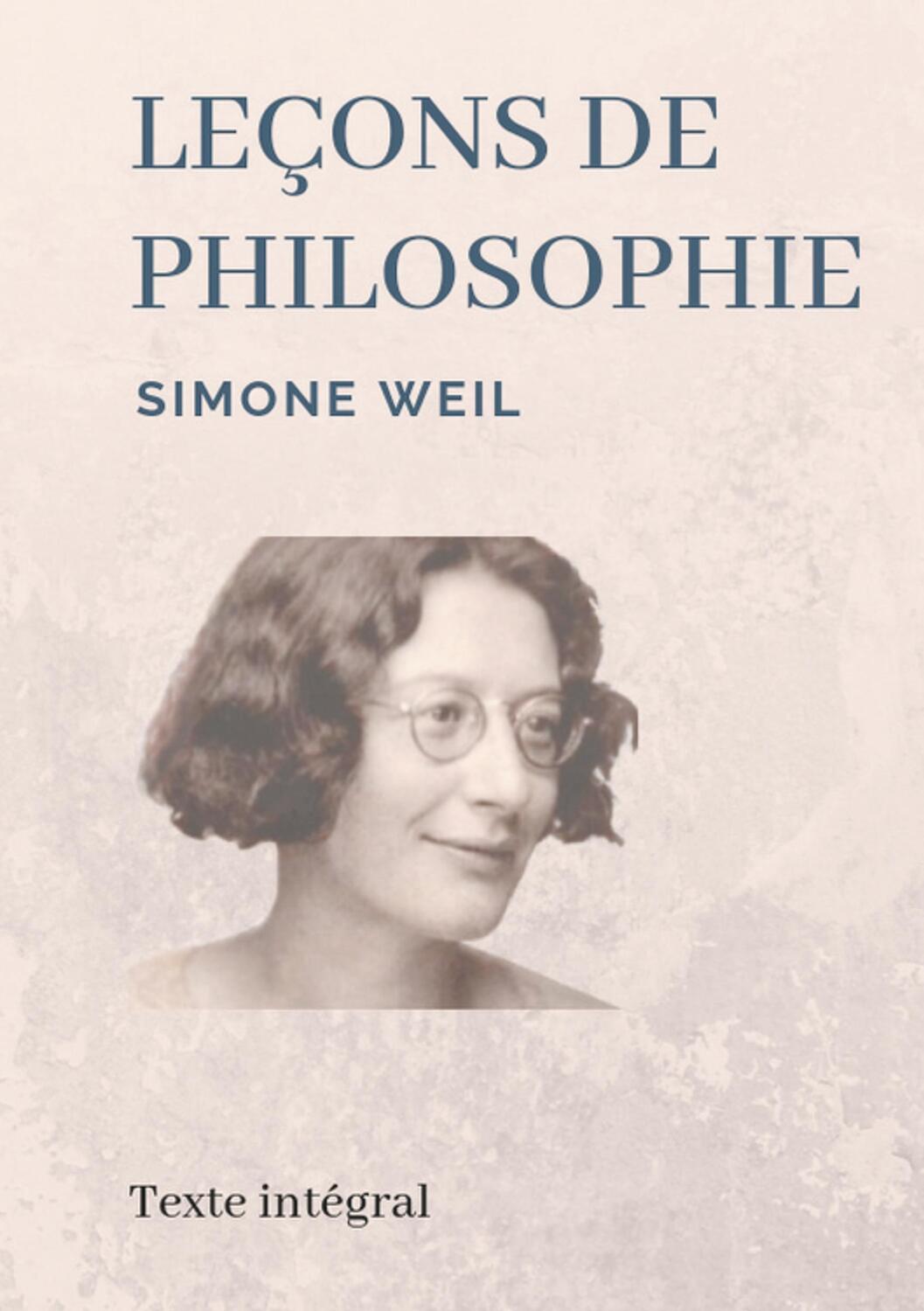 Cover: 9782322109272 | Leçons de philosophie | Les entretiens socratiques de Simone Weil