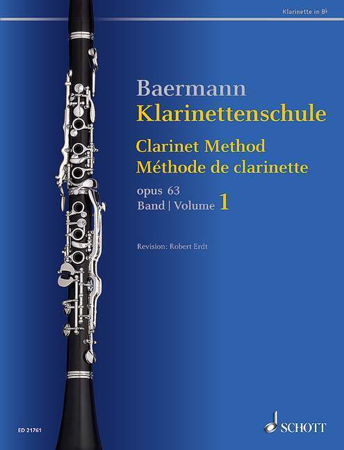 Cover: 9783795748012 | Klarinettenschule. Bd.1 | Band 1: No. 1-33. op. 63. Klarinette in B.