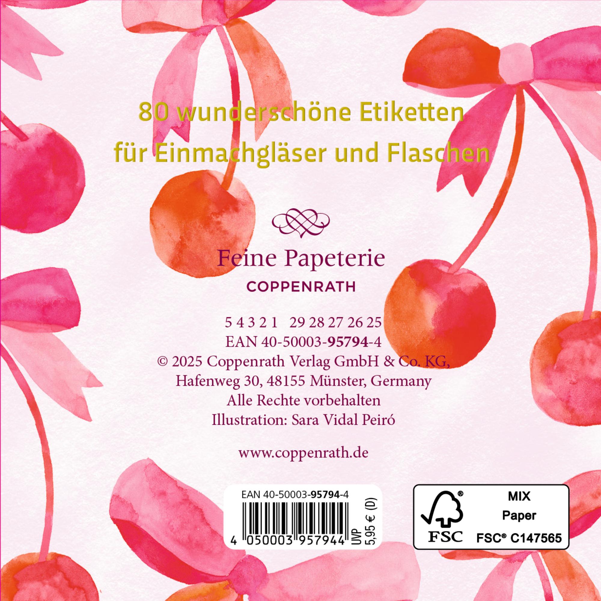 Rückseite: 4050003957944 | Etikettenbüchlein - All about pink | Taschenbuch | 30 S. | Deutsch