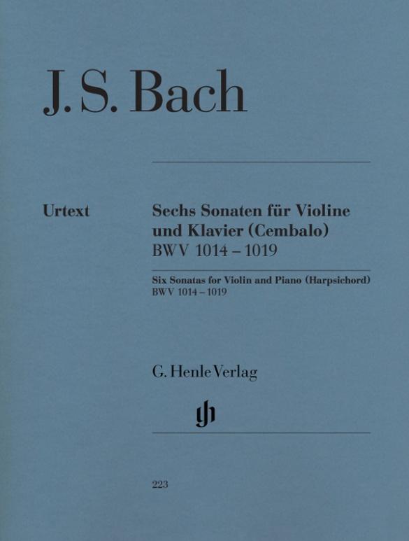 Cover: 9790201802237 | Sechs Sonaten für Violine und Klavier (Cembalo) BWV 1014 - 1019 | Bach