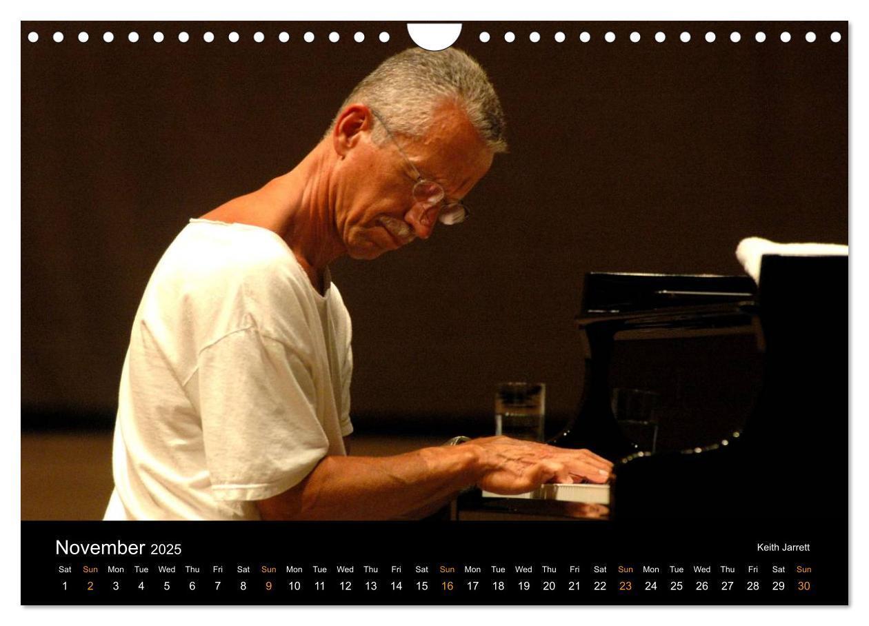 Bild: 9781325994519 | Jazz Pianists 2025 (Wall Calendar 2025 DIN A4 landscape), CALVENDO...