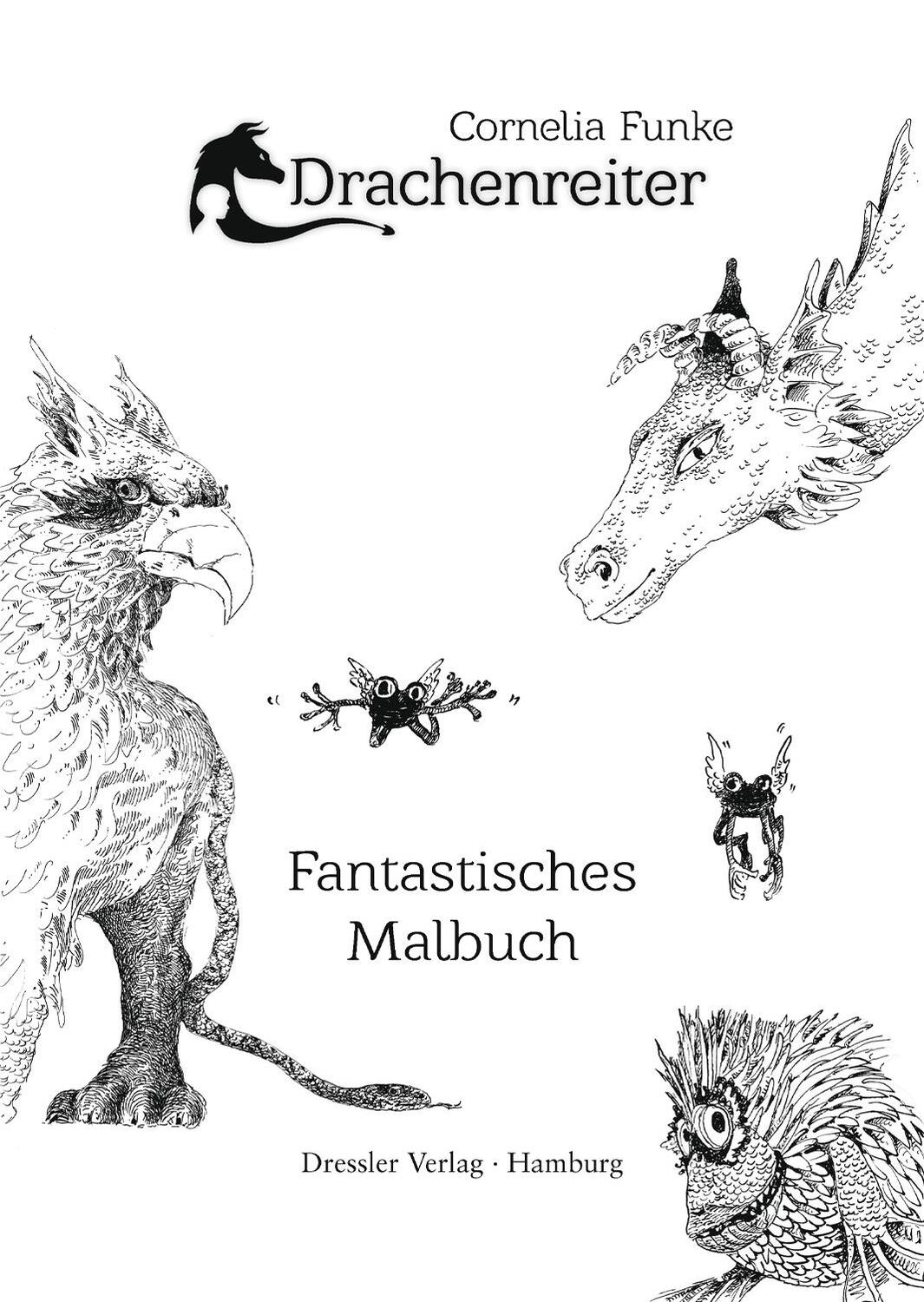 Bild: 4260160882120 | Drachenreiter. Fantastisches Malbuch | Cornelia Funke | Taschenbuch