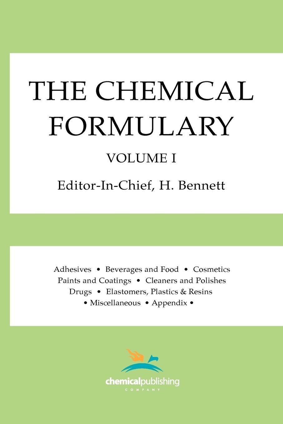 Cover: 9780820602592 | The Chemical Formulary, Volume 1 | H. Bennett | Taschenbuch | Englisch