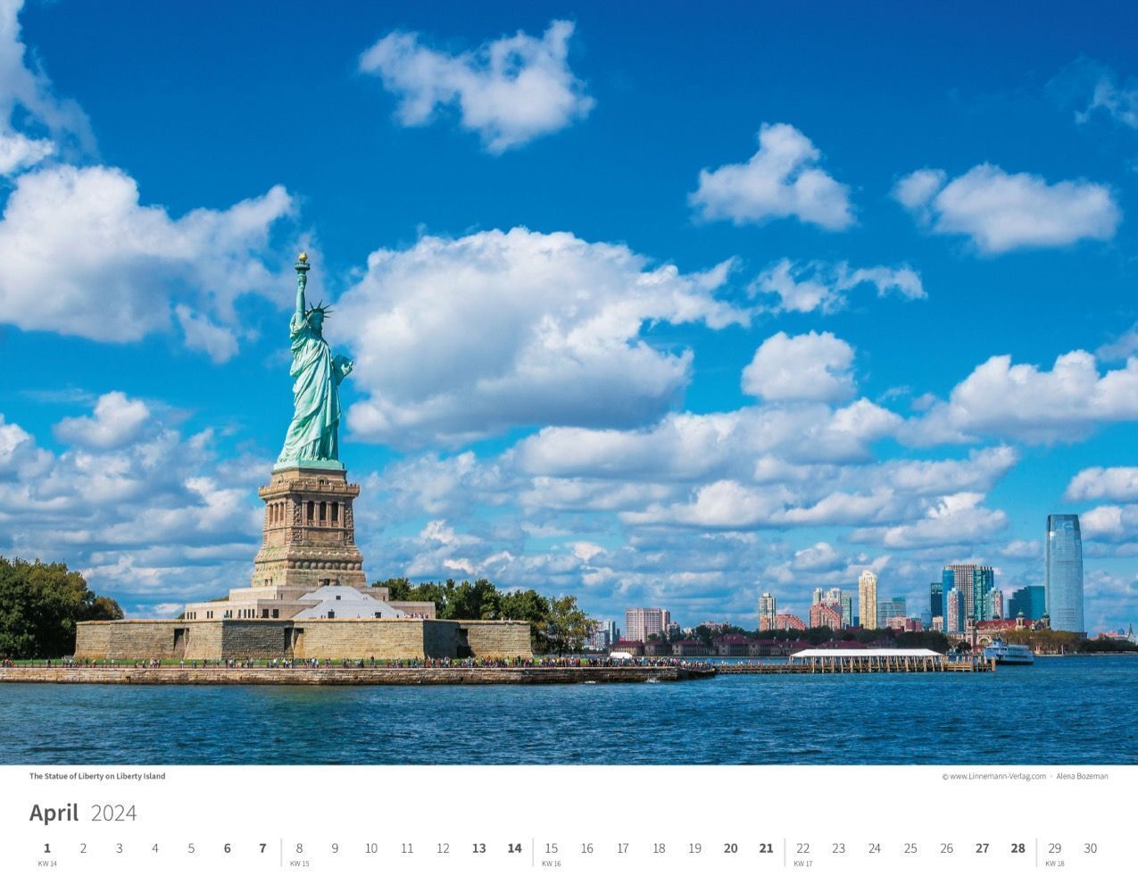 Bild: 9783862923090 | New York 2024 | Großformat-Kalender 58 x 45,5 cm | Linnemann Verlag