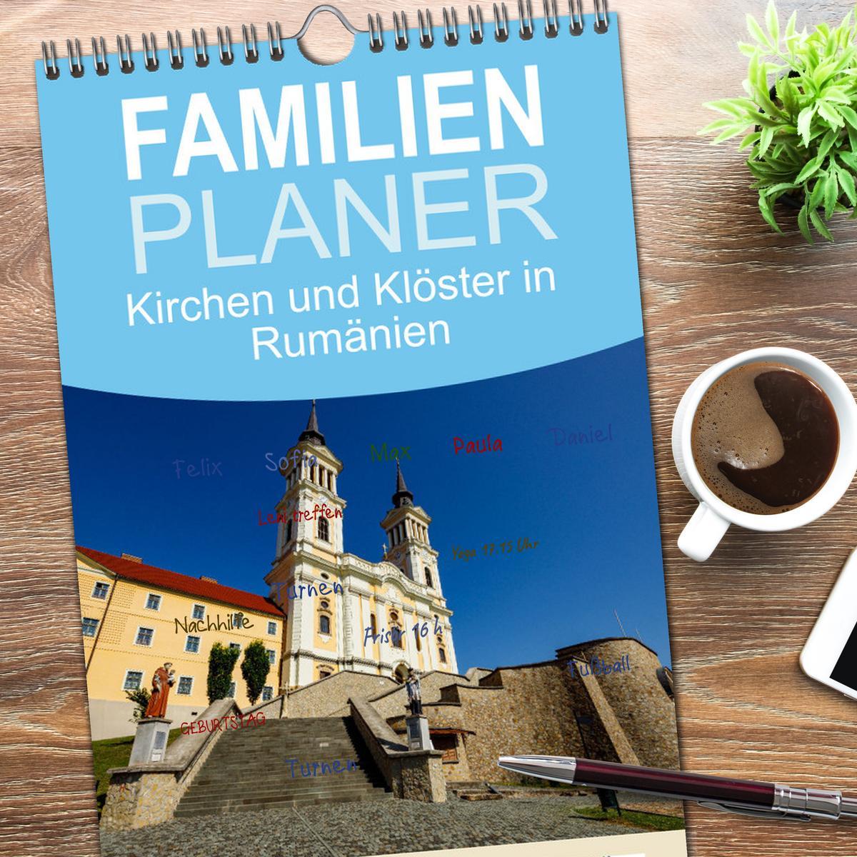 Bild: 9783457099513 | Familienplaner 2025 - Kirchen und Klöster in Rumänien mit 5 Spalten...