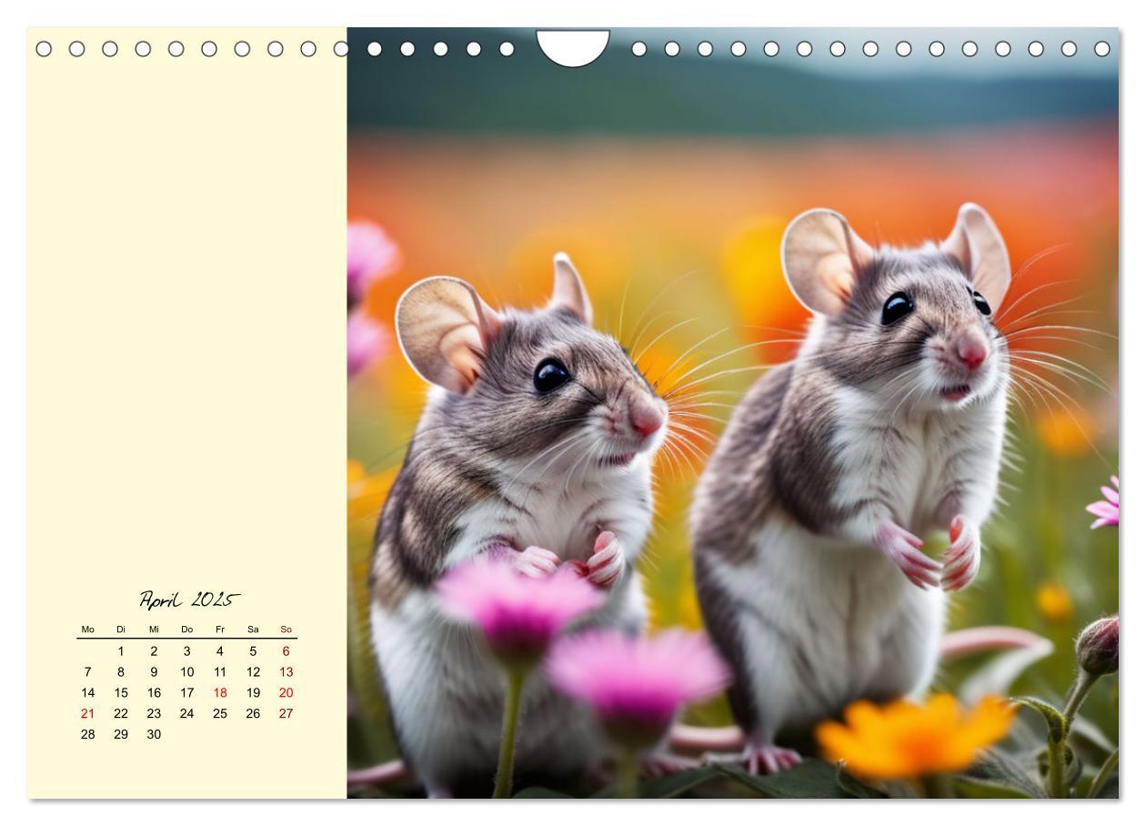 Bild: 9783457148594 | Goldige Mäuse im Grünen (Wandkalender 2025 DIN A4 quer), CALVENDO...