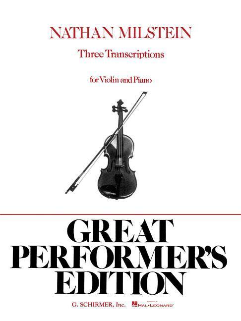 Cover: 9780793554638 | 3 Transcriptions | Violin and Piano | Nathan Milstein | Taschenbuch