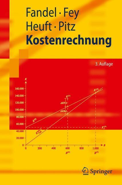 Cover: 9783540897095 | Kostenrechnung | Günter Fandel (u. a.) | Taschenbuch | Springer