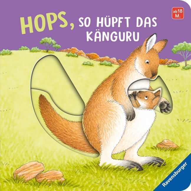 Cover: 9783473417759 | Hops, so hüpft das Känguru | Mein erstes Schiebebuch | Frauke Nahrgang