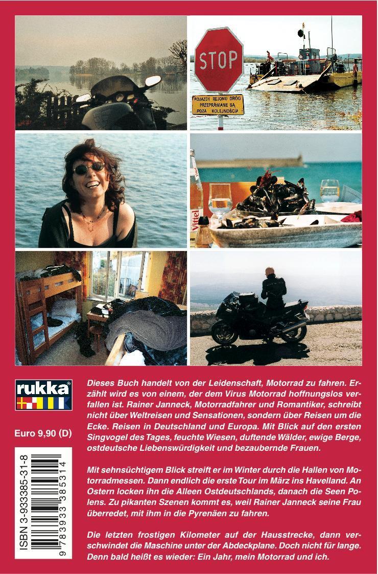 Rückseite: 9783933385314 | Ein Jahr, mein Motorrrad und ich | Rainer Janneck | Taschenbuch | 2008