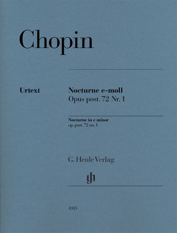 Cover: 9790201813158 | Chopin, Frédéric - Nocturne e-moll op. post. 72 Nr. 1 | Zimmermann
