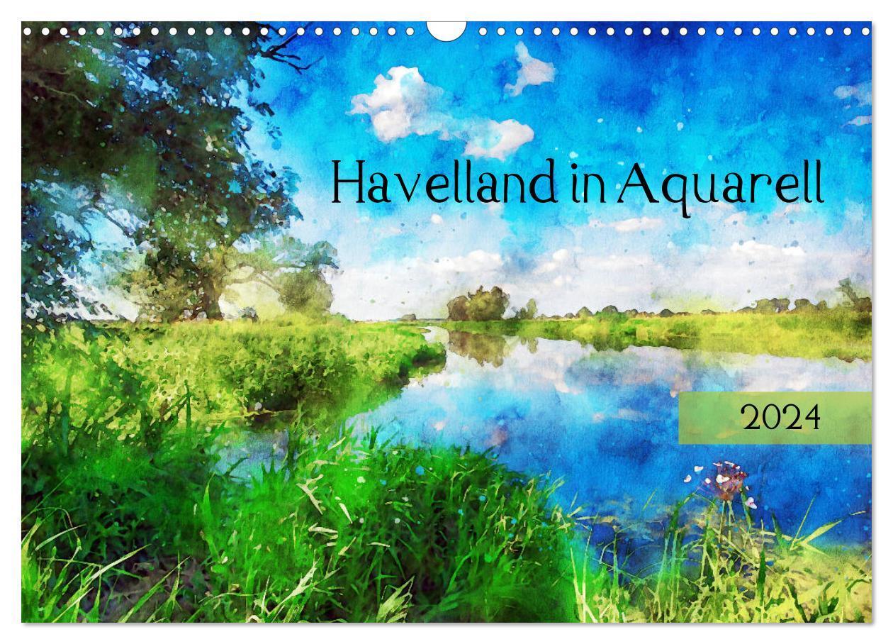 Cover: 9783675559271 | Havelland in Aquarell (Wandkalender 2024 DIN A3 quer), CALVENDO...