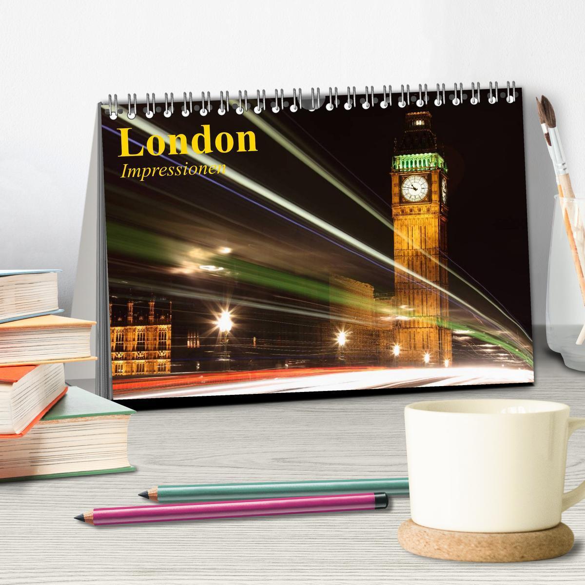 Bild: 9783435739714 | London ¿ Impressionen (Tischkalender 2025 DIN A5 quer), CALVENDO...