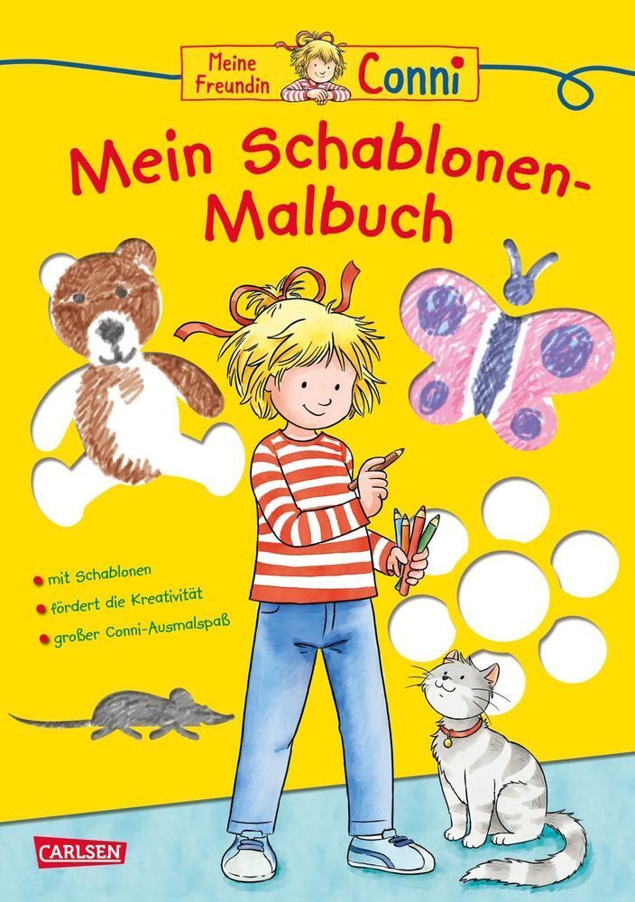 Cover: 9783551187796 | Conni Gelbe Reihe (Beschäftigungsbuch): Mein Schablonen-Malbuch | Buch