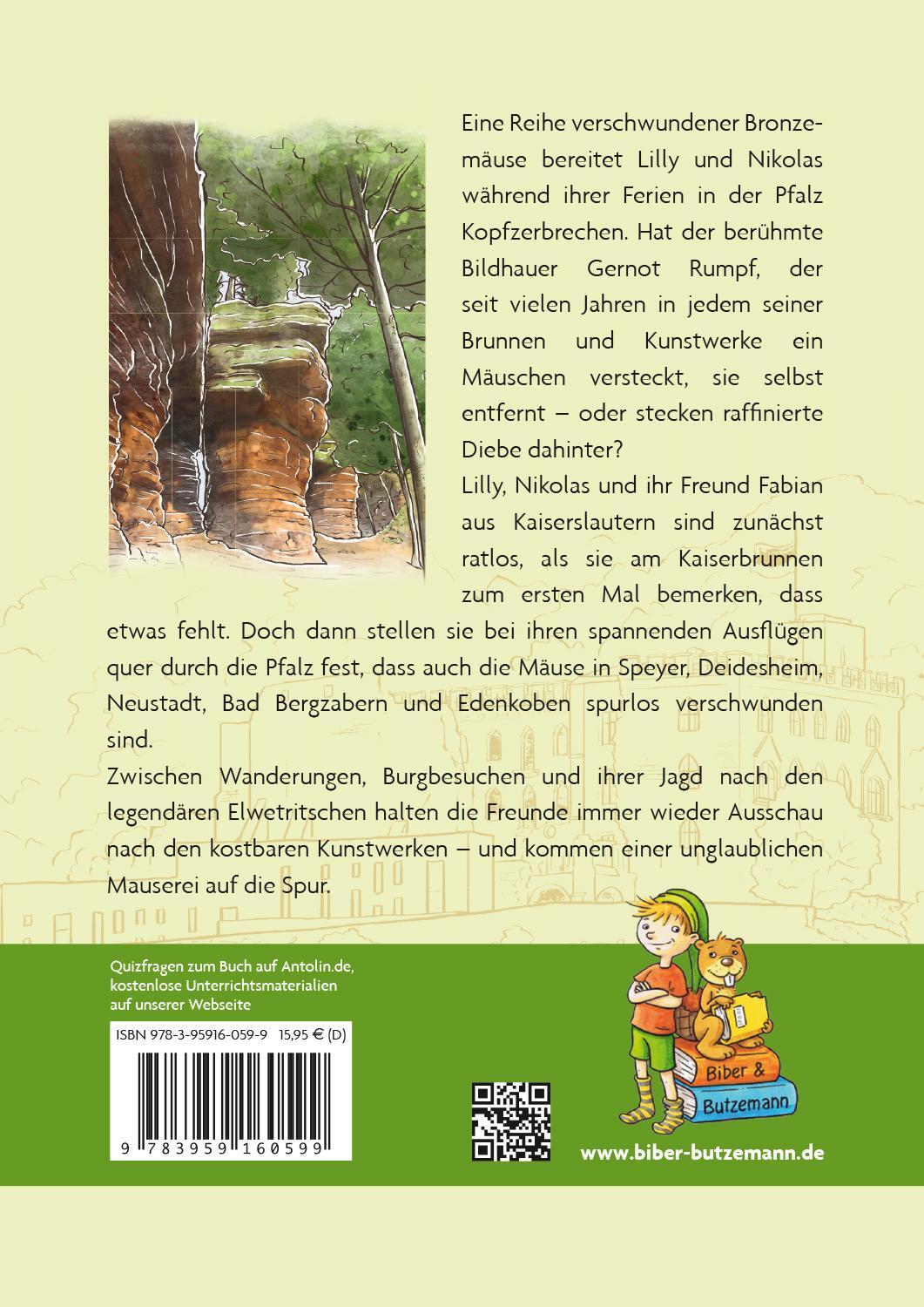 Rückseite: 9783959160599 | Mäusejagd in der Pfalz | Carola Jürchott | Buch | Lilly und Nikolas