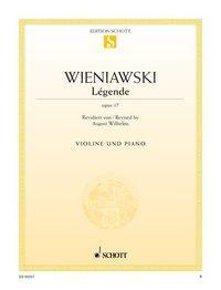 Cover: 9783795795528 | Légende opus 17 | Henryk Wieniawski | Broschüre | 16 S. | Deutsch