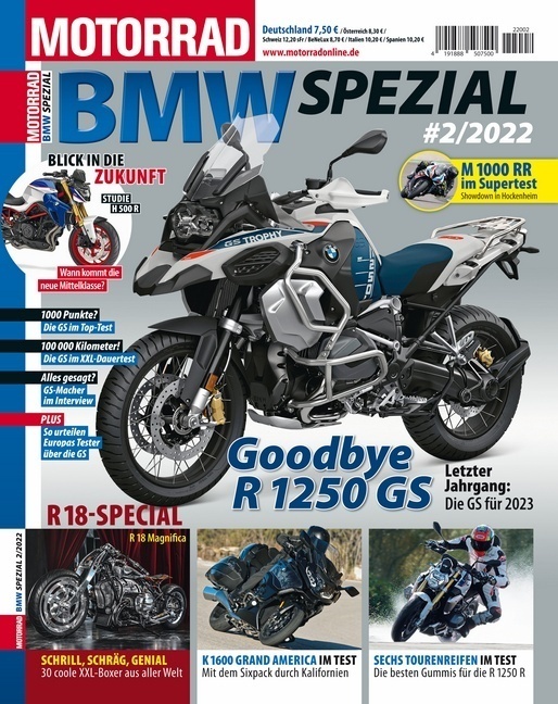 Cover: 9783613320499 | Motorrad BMW Spezial - 02/2022 | Taschenbuch | 130 S. | Deutsch | 2022