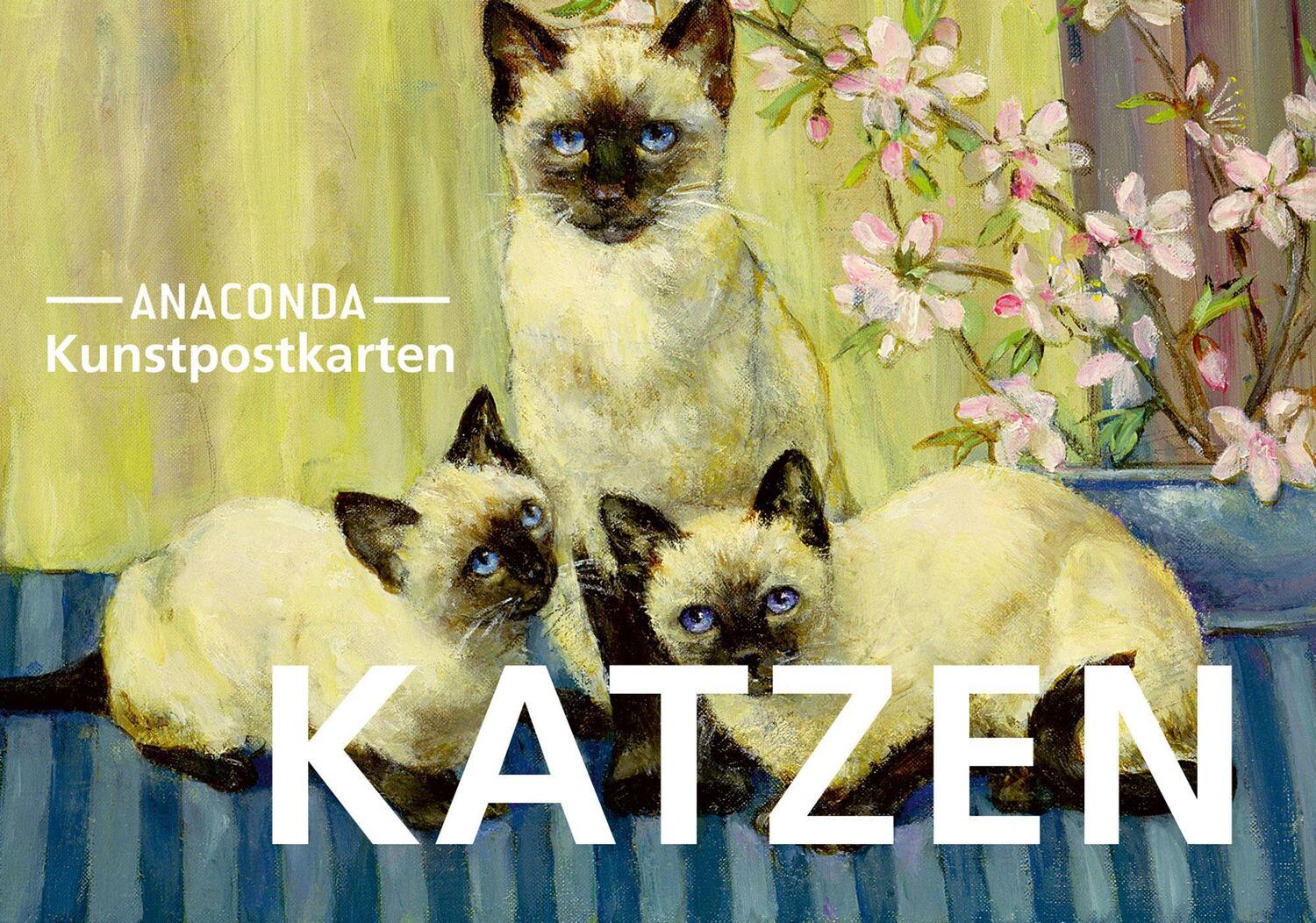 Cover: 9783730611999 | Postkarten-Set Katzen | 18 Kunstpostkarten | Anaconda Verlag | Stück
