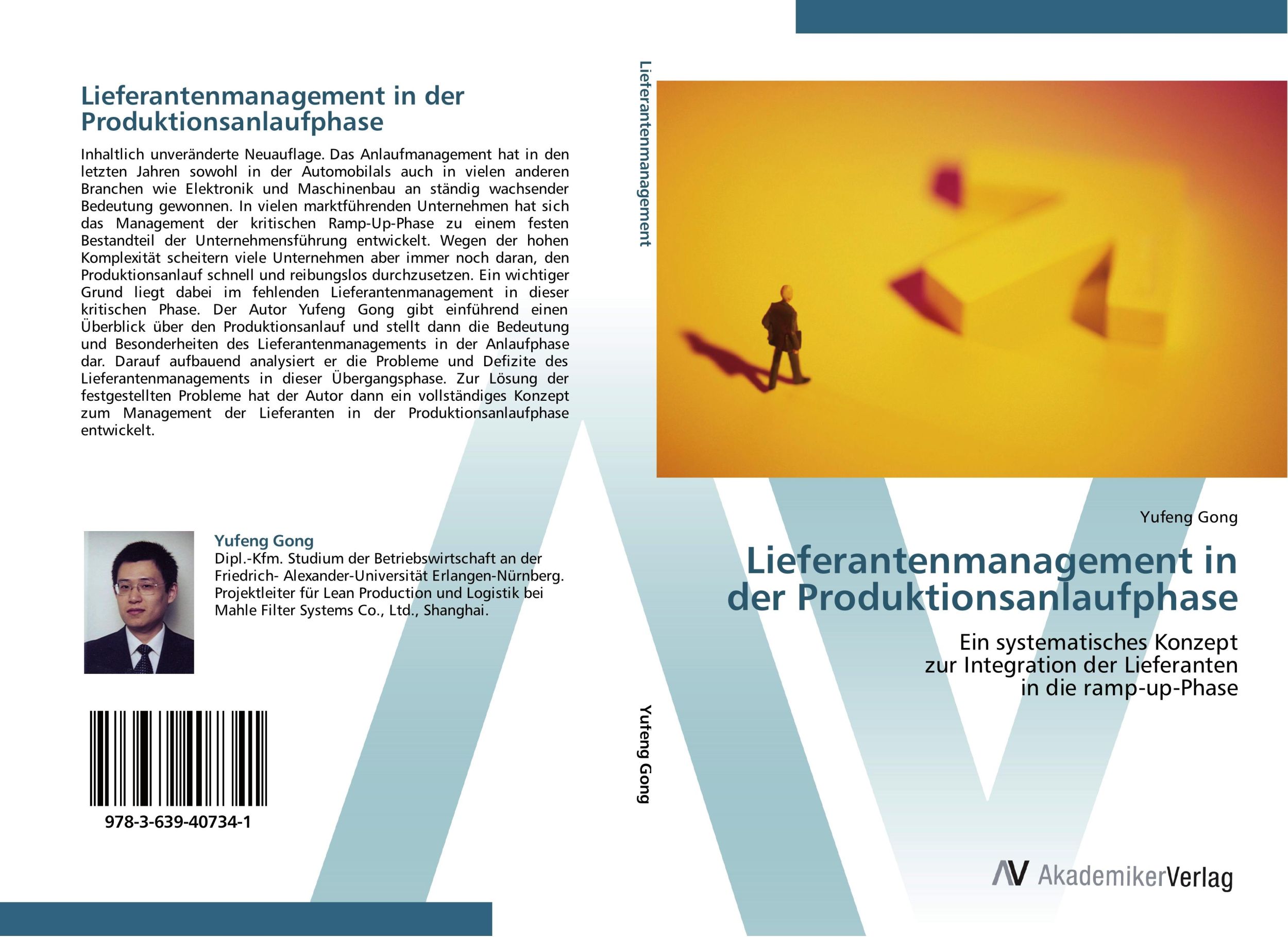 Cover: 9783639407341 | Lieferantenmanagement in der Produktionsanlaufphase | Yufeng Gong