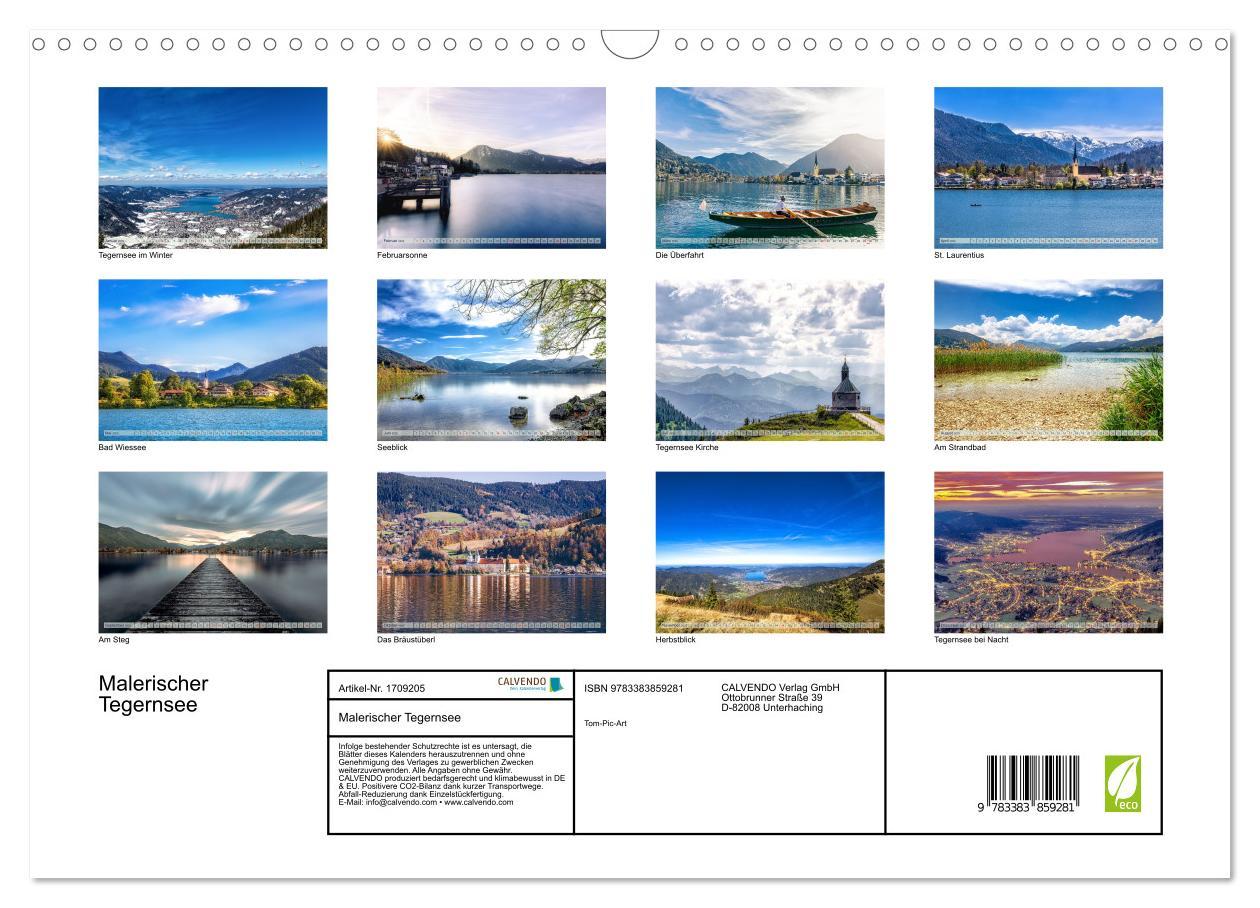 Bild: 9783383859281 | Malerischer Tegernsee (Wandkalender 2025 DIN A3 quer), CALVENDO...