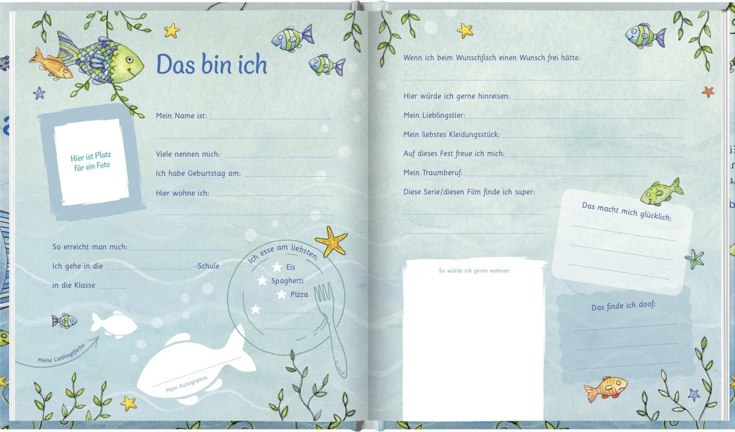 Bild: 4260308343698 | Der Wunschfisch. Mein Freundebuch | Pattloch Verlag | Buch | 48 S.